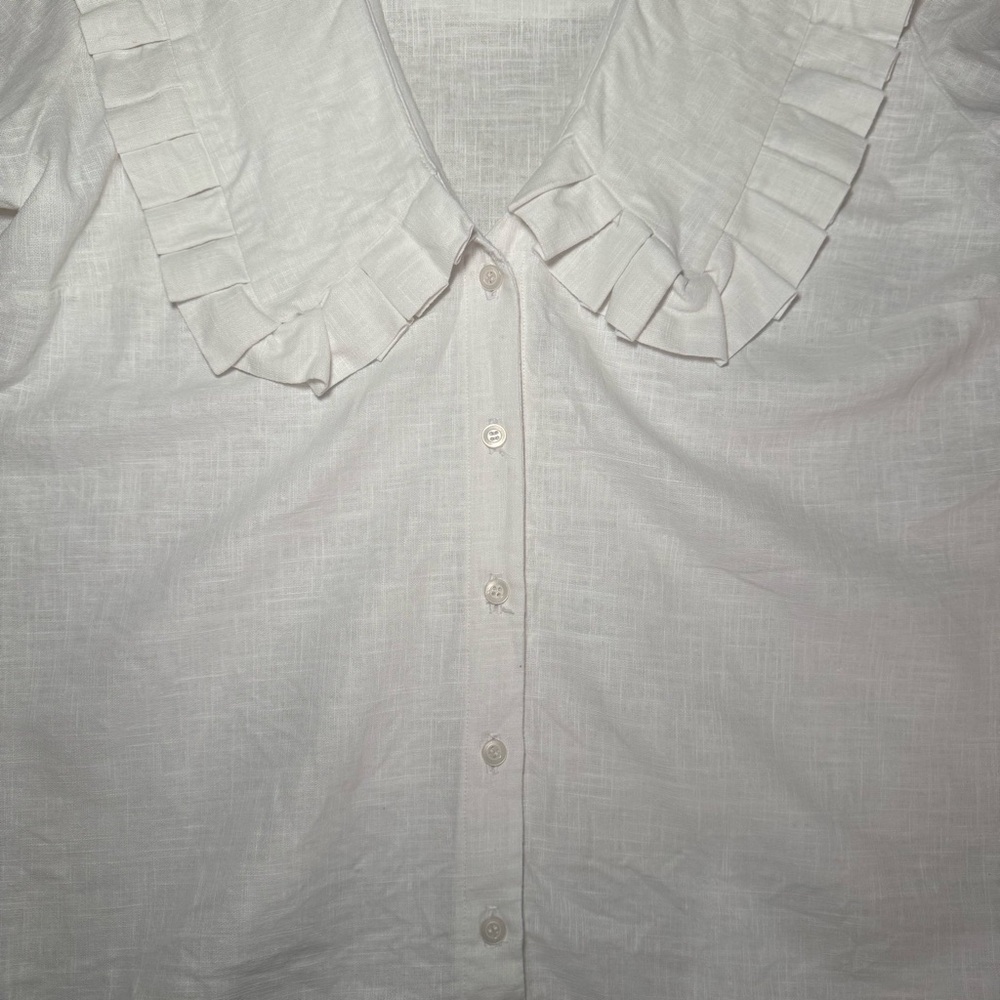 Hand sewn Peter Pan collar top - Picture 2 of 4